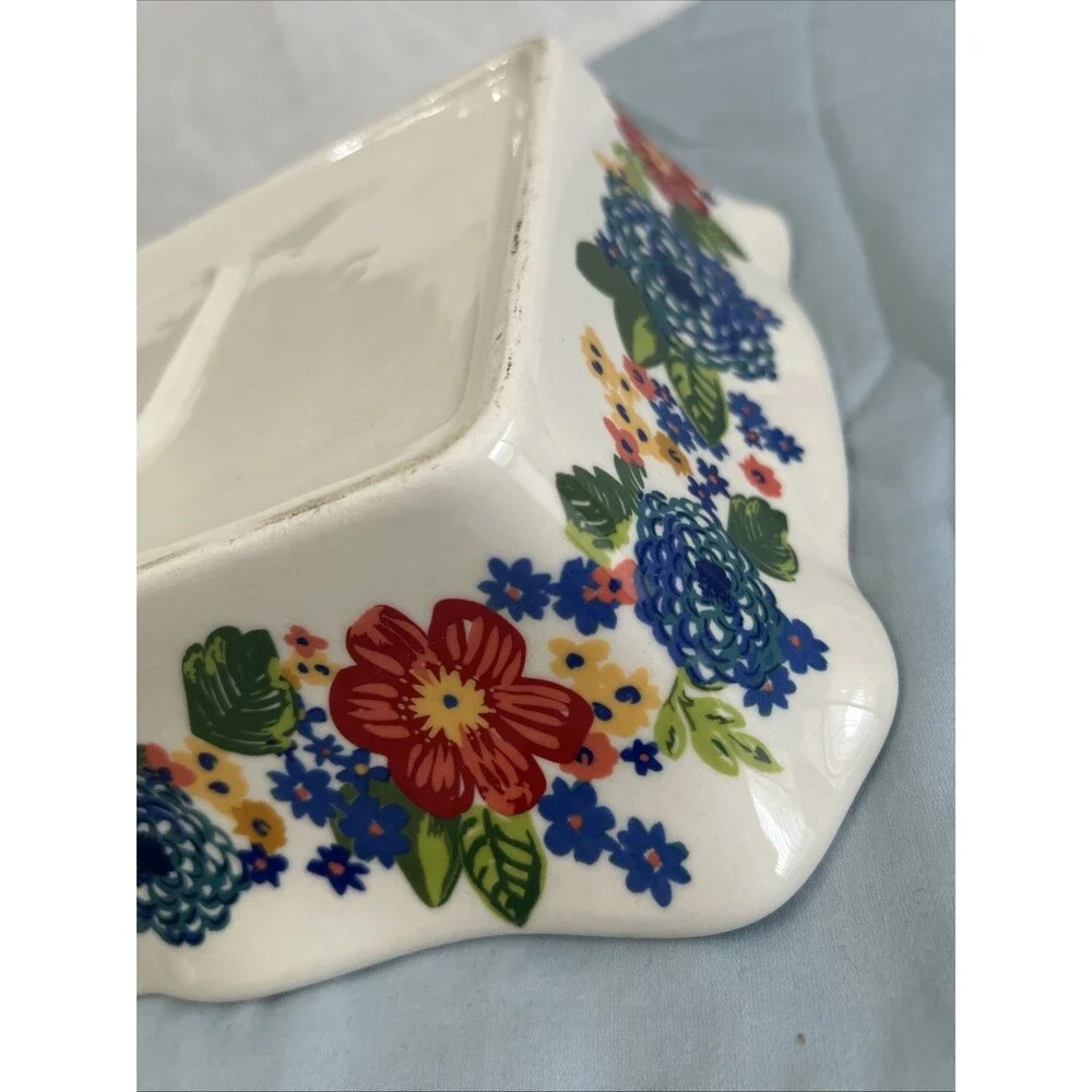 The Pioneer Woman Fiona Flora Ruffle Edge Casserole Baking Dish